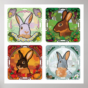 POSTER LES QUATRE SAISONS