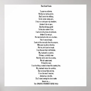 Poster Les rangs silencieux