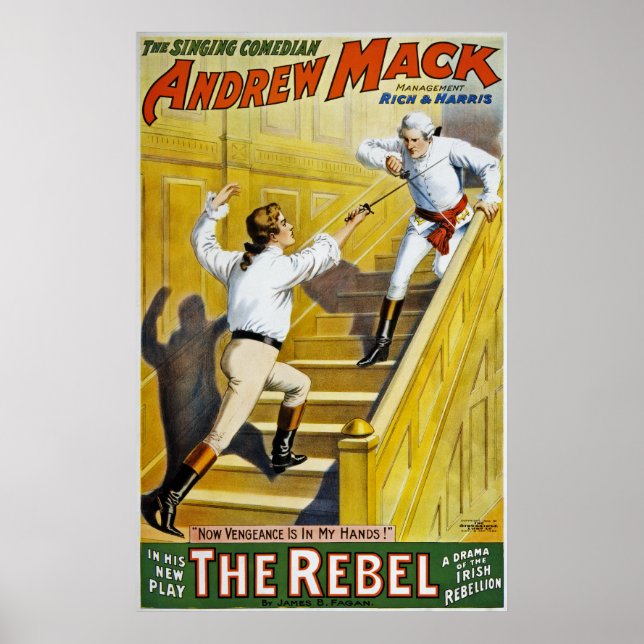 Poster Les Rebelles ~ La rébellion irlandaise 1798 ~Chans (Devant)