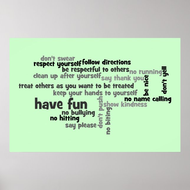 Poster Les règles de notre Église (Devant)