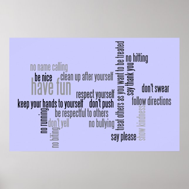 Poster Les règles de notre Église (Devant)