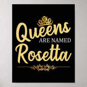 Poster Les Reines Portent Le Nom De Rosetta Personnalisé