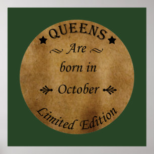 Poster Les reines sont nées en octobre