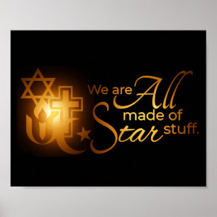 Poster Les religions du monde sont toutes faites d'étoile