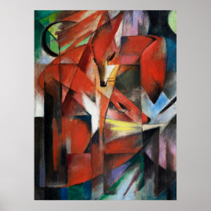 Poster Les Renards ,Peinture célèbre