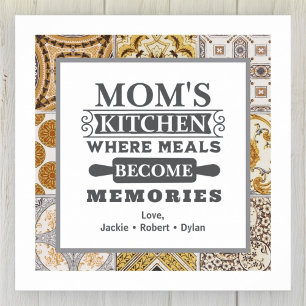 Poster Les repas de maman rustique deviennent souvenirs C