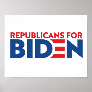 Poster Les Républicains Pour La Campagne De Biden