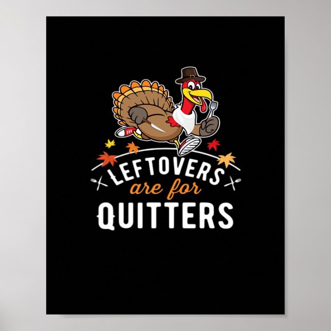 Poster Les Restes Sont Pour Les Quitters ・ Thanksgiving E (Devant)