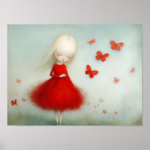 Poster Les rêves de papillons