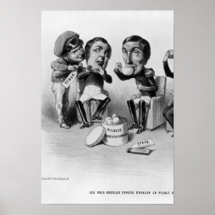 Poster Les rois Absolus forcés d'avaler la pilule