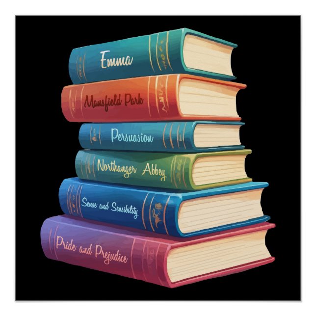 Poster Les romans de Jane Austen VIII (Devant)