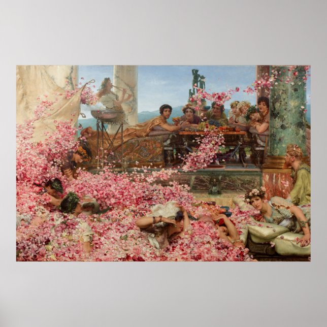 Poster Les Roses de Heliogabalus Sir Lawrence Alma-Tadema (Devant)