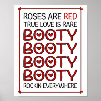 Poster Les roses Sont Rouge Véritable Amour Est Rare Boot