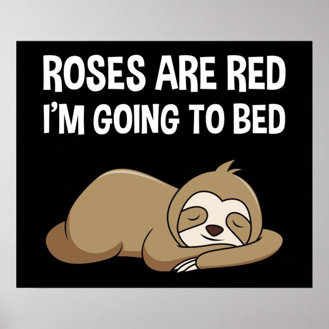 Poster Les roses sont rouges, je vais aller au lit (Devant)