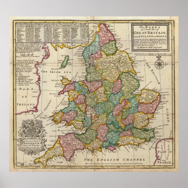 Poster Les routes d'Angleterre et du Pays de Galles (Devant)