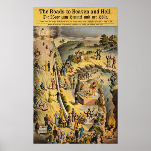 Poster Les routes vers le paradis et l'enfer