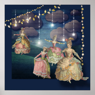 Poster Les Royals français dansent sous les lumières scin
