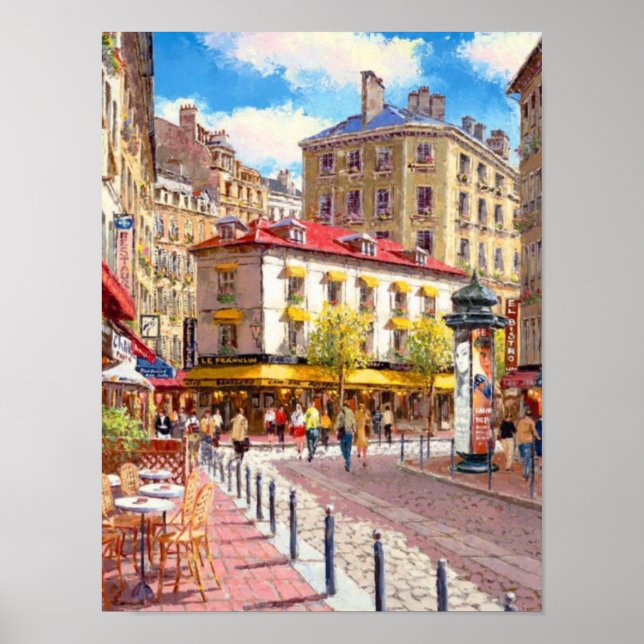 Poster Les rues parisiennes captivantes (Devant)