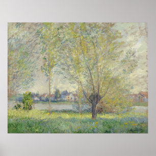 Poster Les saules Claude Monet 1880