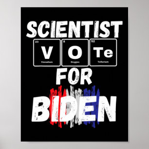 Poster Les Scientifiques Votent Pour Biden