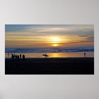 Poster Les silhouettes de la baie