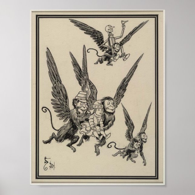 Poster Les singes volants (Devant)