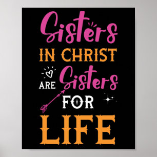 Poster Les Soeurs Femmes En Christ Sont Soeurs Pour La Vi