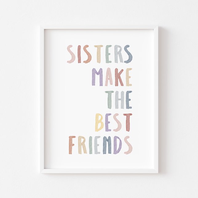 Poster Les soeurs pastel Boho font les meilleurs amis imp (Créateur téléchargé)