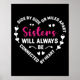 Poster Les Soeurs Seront Toujours Connectées Par Des Chan