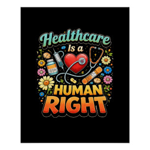 Poster Les soins de santé sont un droit humain