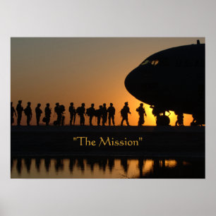 Poster Les soldats de militaires de mission
