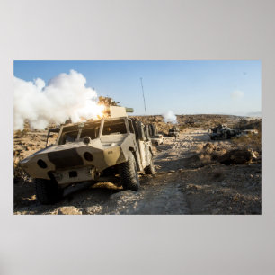 Poster Les Soldats Défendent Leur Position