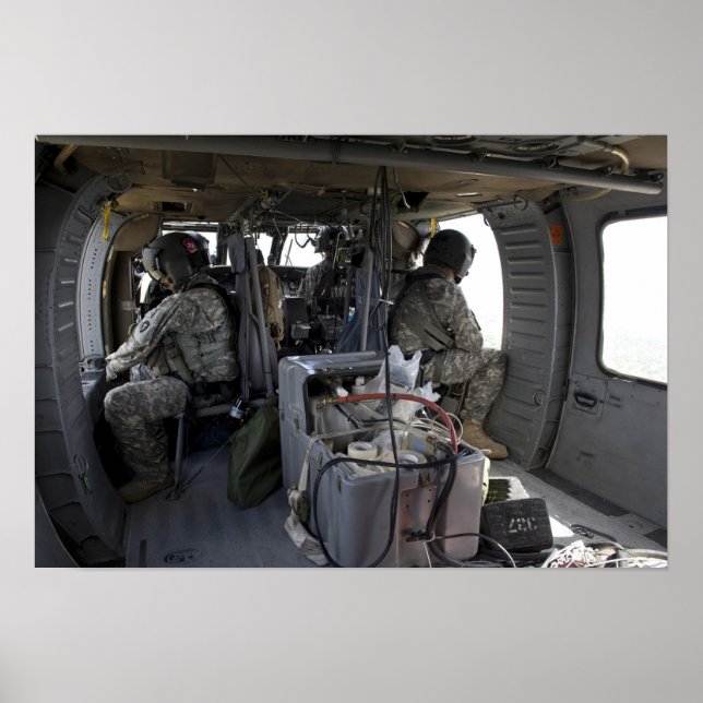 Poster les soldats surveillent les dangers (Devant)