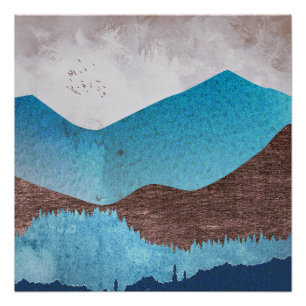 Poster Les sommets Blue Mountain
