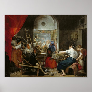 Poster Les Spinners, ou La Fable d'Arachne, 1657