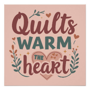 Poster "Les surfaces chaudes du coeur" Cottage douillet