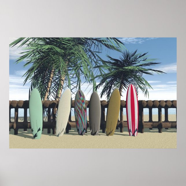 Poster Les Surfboards (Devant)