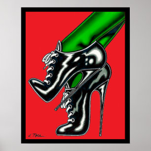 Poster Les talons de dentelle de Madame Mars