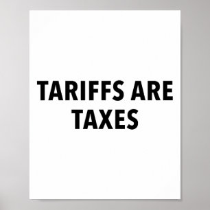Poster Les tarifs sont des taxes 