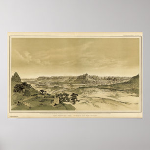 Poster Les temples et les tours du Virgen