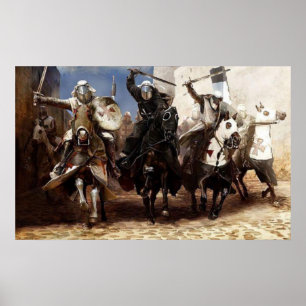 Poster Les Templiers se battent