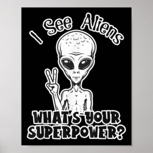 Poster Les Théoristes Aliens D'Astronautes Anciens Disent