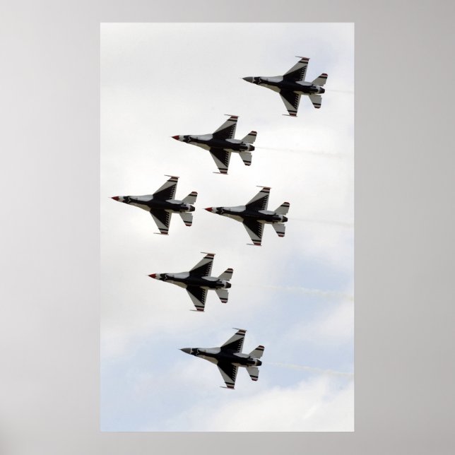 Poster Les Thunderbirds forment une formation Delta de 6  (Devant)