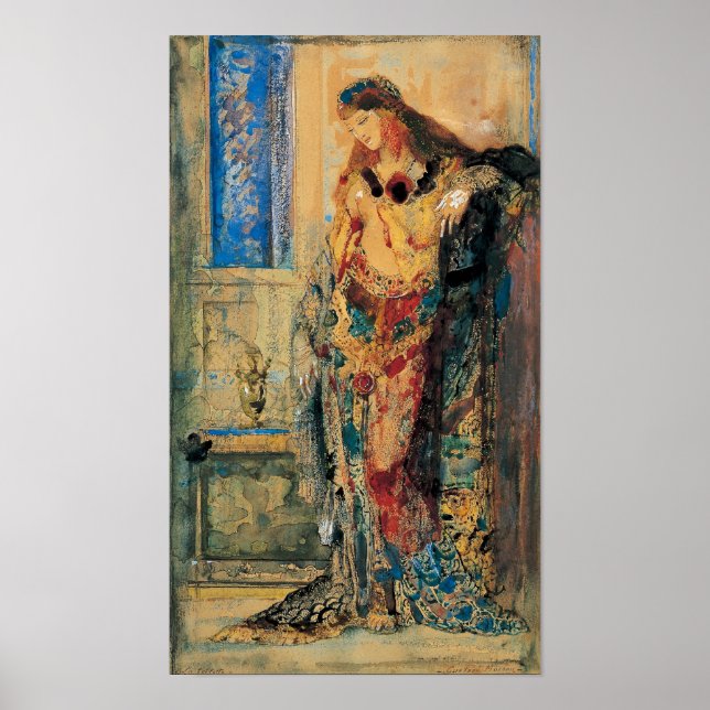 Poster Les toilettes de Gustave Moreau (Devant)