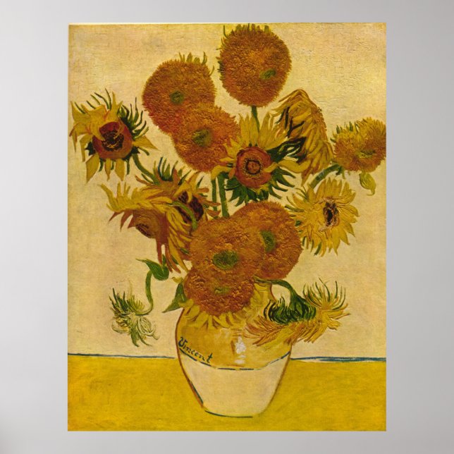 Poster Les tournesols de Vincent van Gogh, 1878 (Devant)