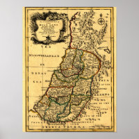 Les tribus d'Israël en PalestineCarte panoramique