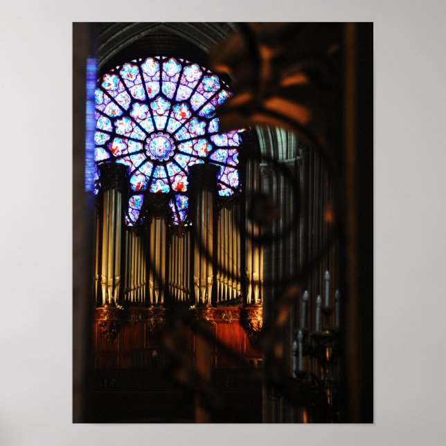 Poster Les tuyaux d'orgue de Notre Dame (Devant)
