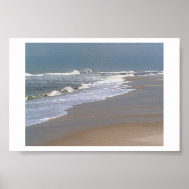 Poster Les vagues se précipitent (Devant)