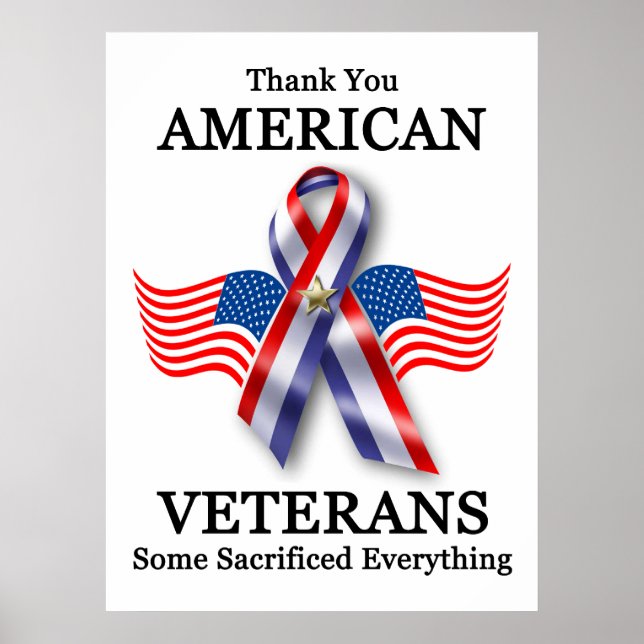 Poster Les vétérans américains : Un peu tout sacrifié ! (Devant)