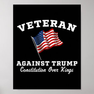 Poster Les vétérans contre la Constitution Trump contre l